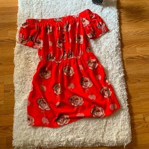 Off The Shoulder Mini Dress